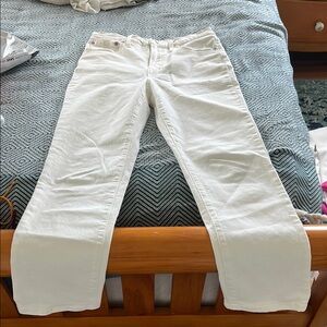 Madewell Classic White Straight Leg Jeans